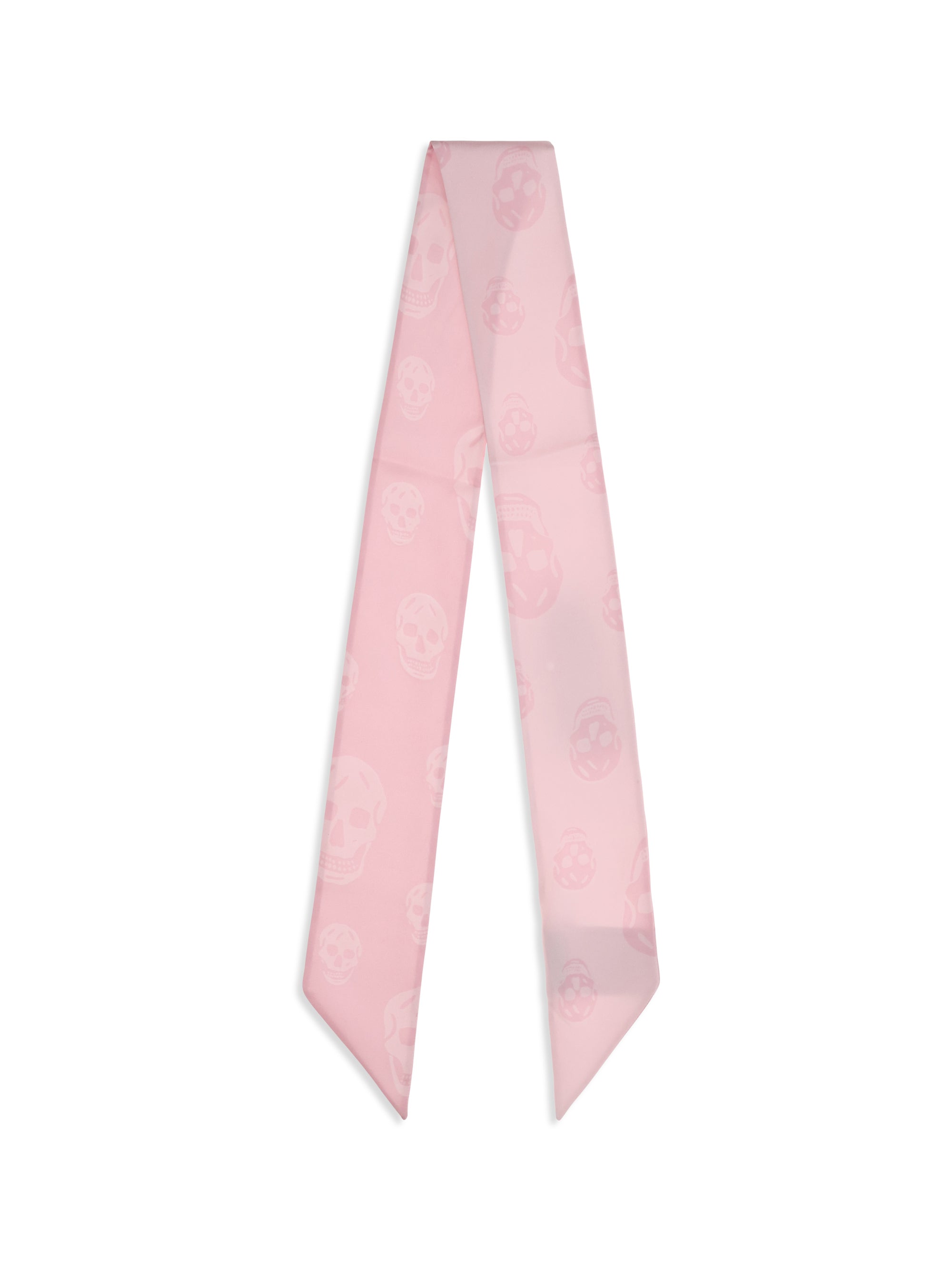 ALEXANDER MCQUEEN OS skull ribbon scarf 