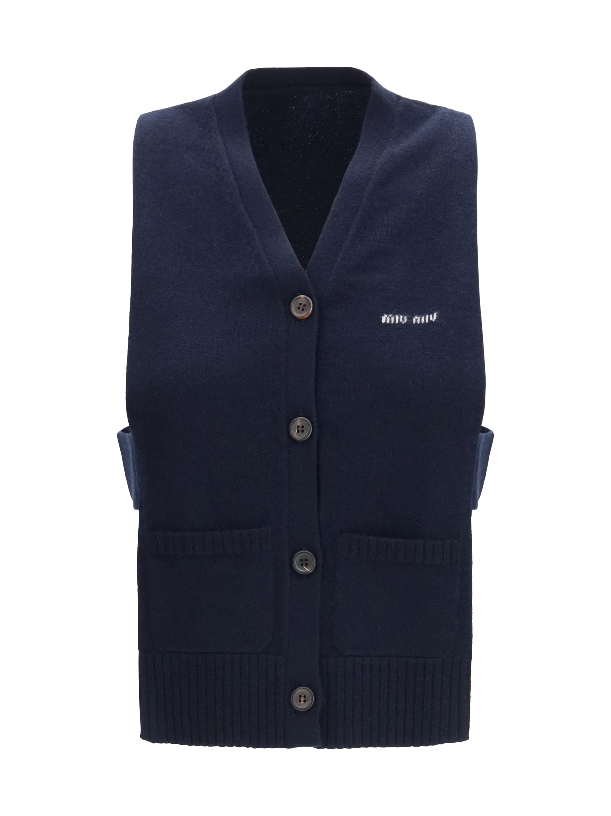cashmere cardigan vest