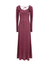 patterned jersey dress