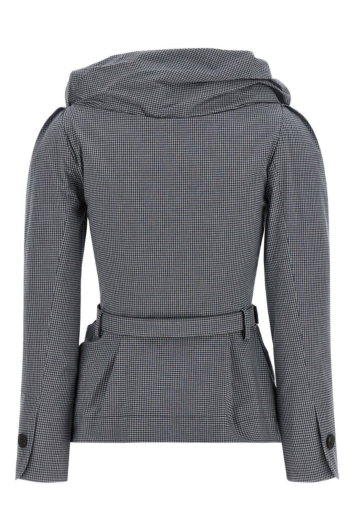 VIVIENNE WESTWOOD 42 kendall single-breasted blazer in all-over check patterned cotton