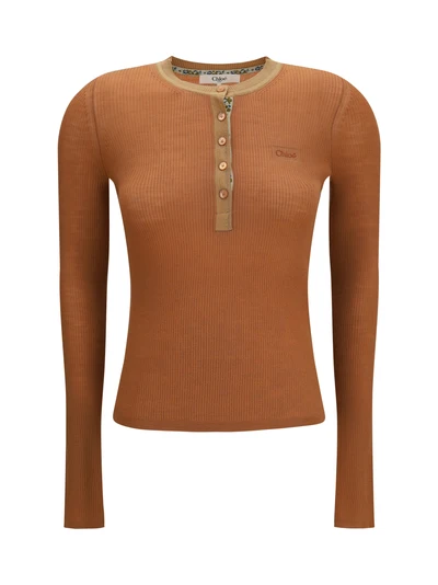 ultra-fine wool knit henley top