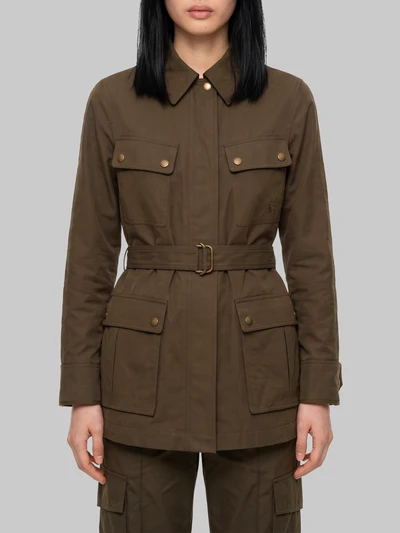 safari jacket in gabardine
