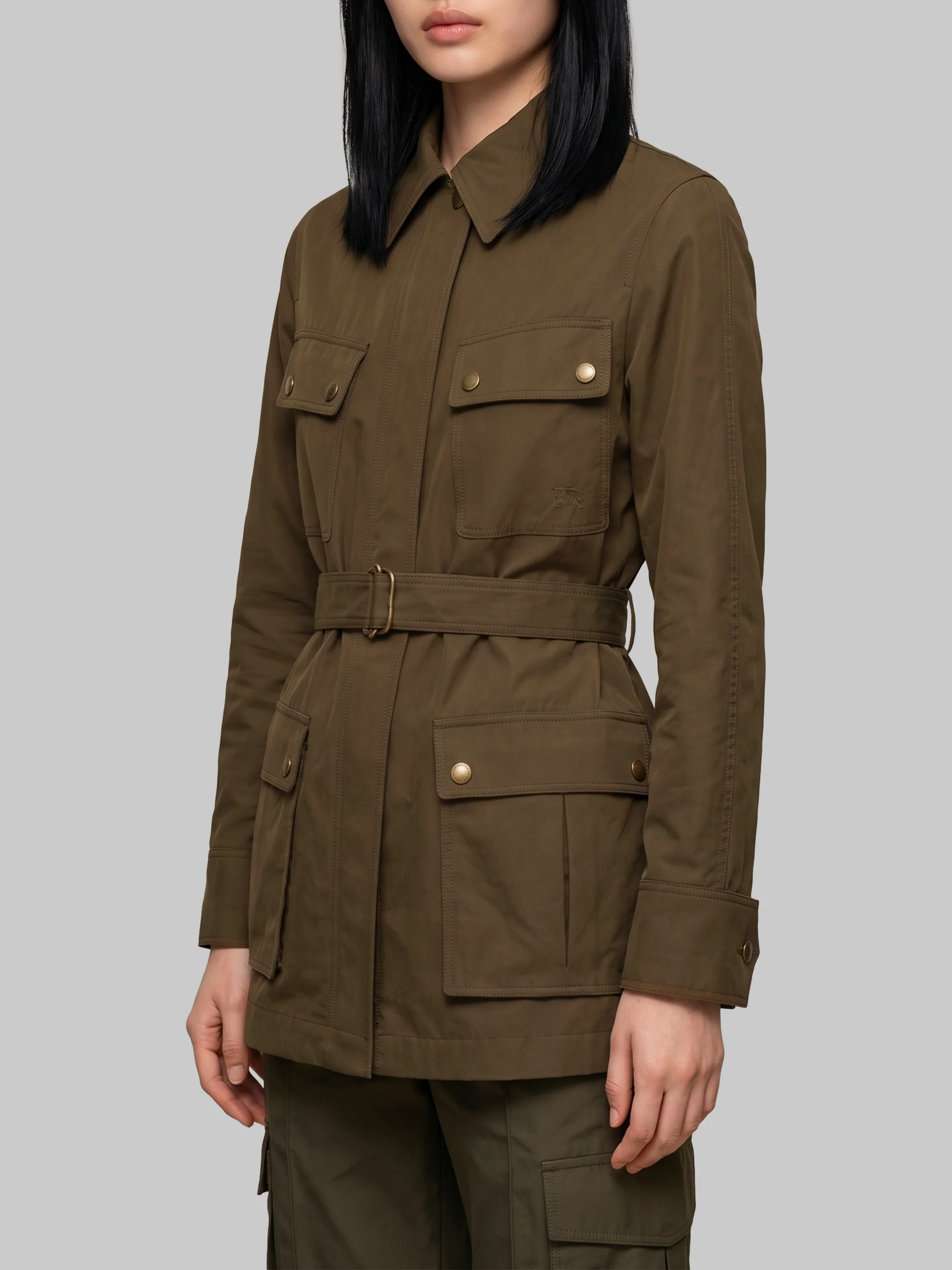 safari jacket in gabardine