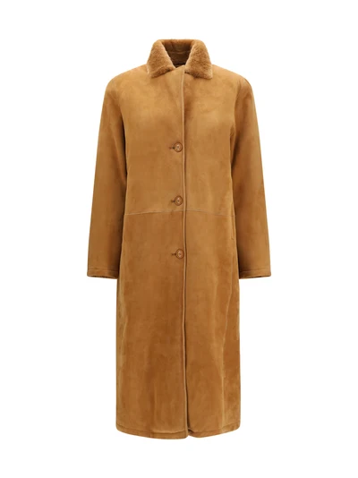 leather shearling coat