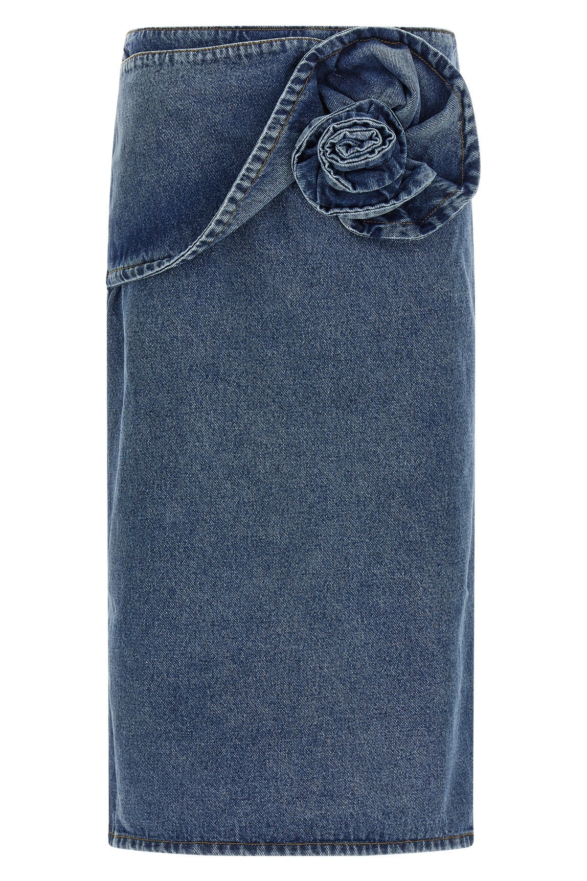 MAGDA BUTRYM 34 11 midi skirt in cotton denim