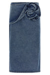 11 midi skirt in cotton denim