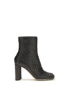 cherry intrecciato ankle boots