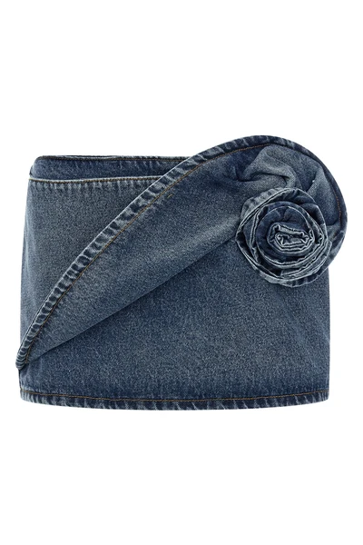 mini skirt denim 12 skirt back closure