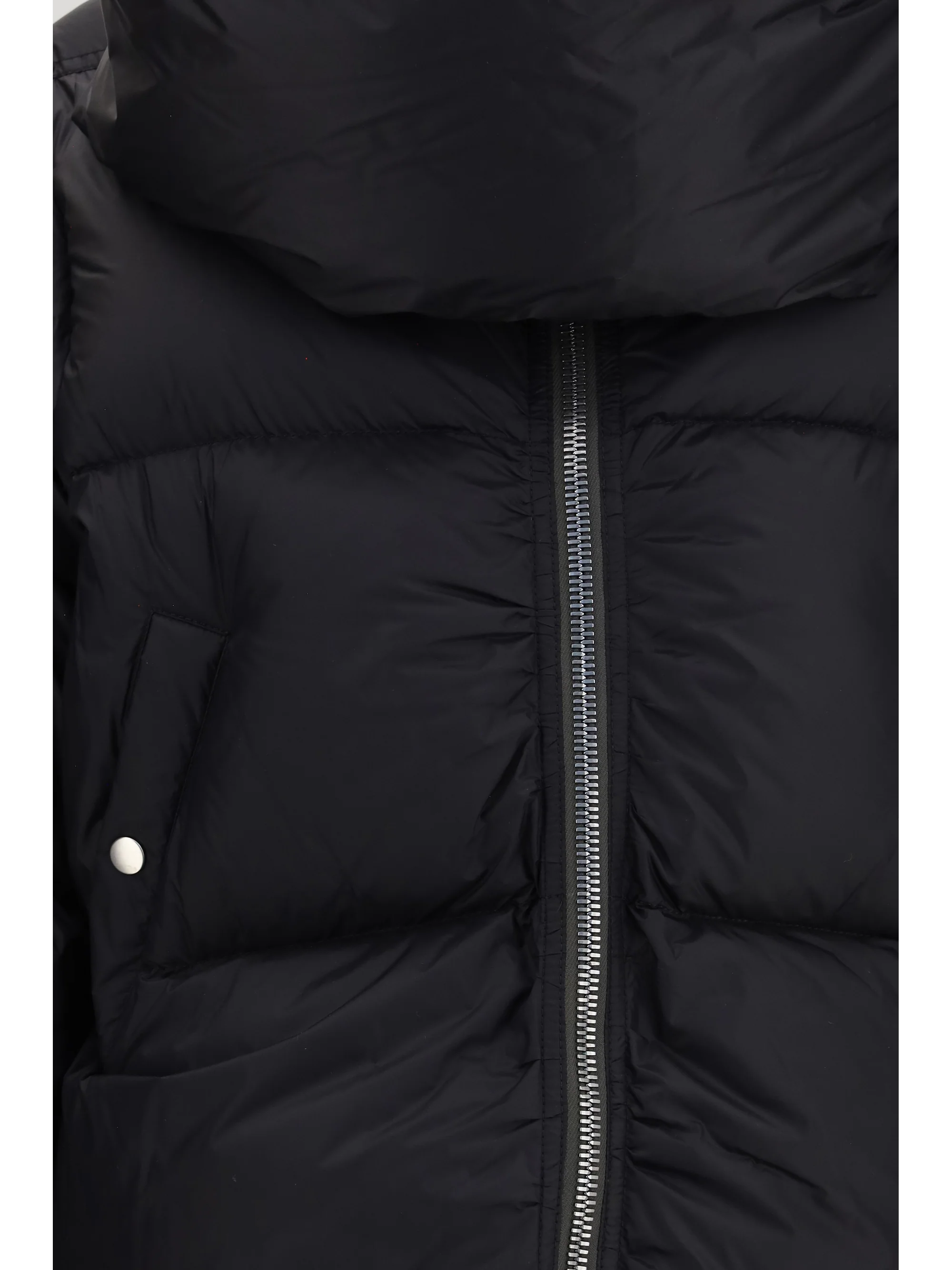 padded funnel neck jacket