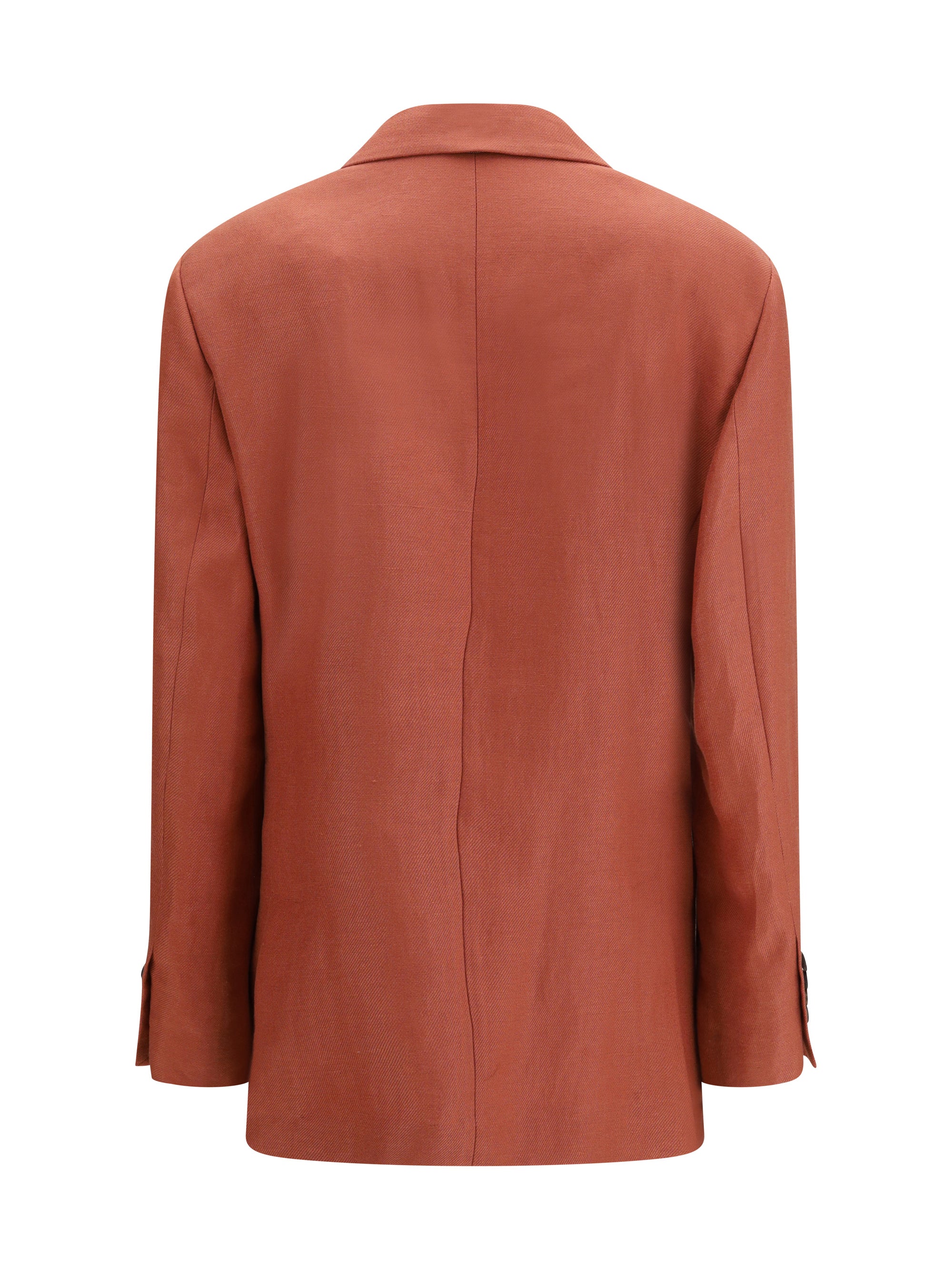 BRUNELLO CUCINELLI 38 single-breasted linen blazer