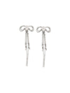 double crystal bow earrings