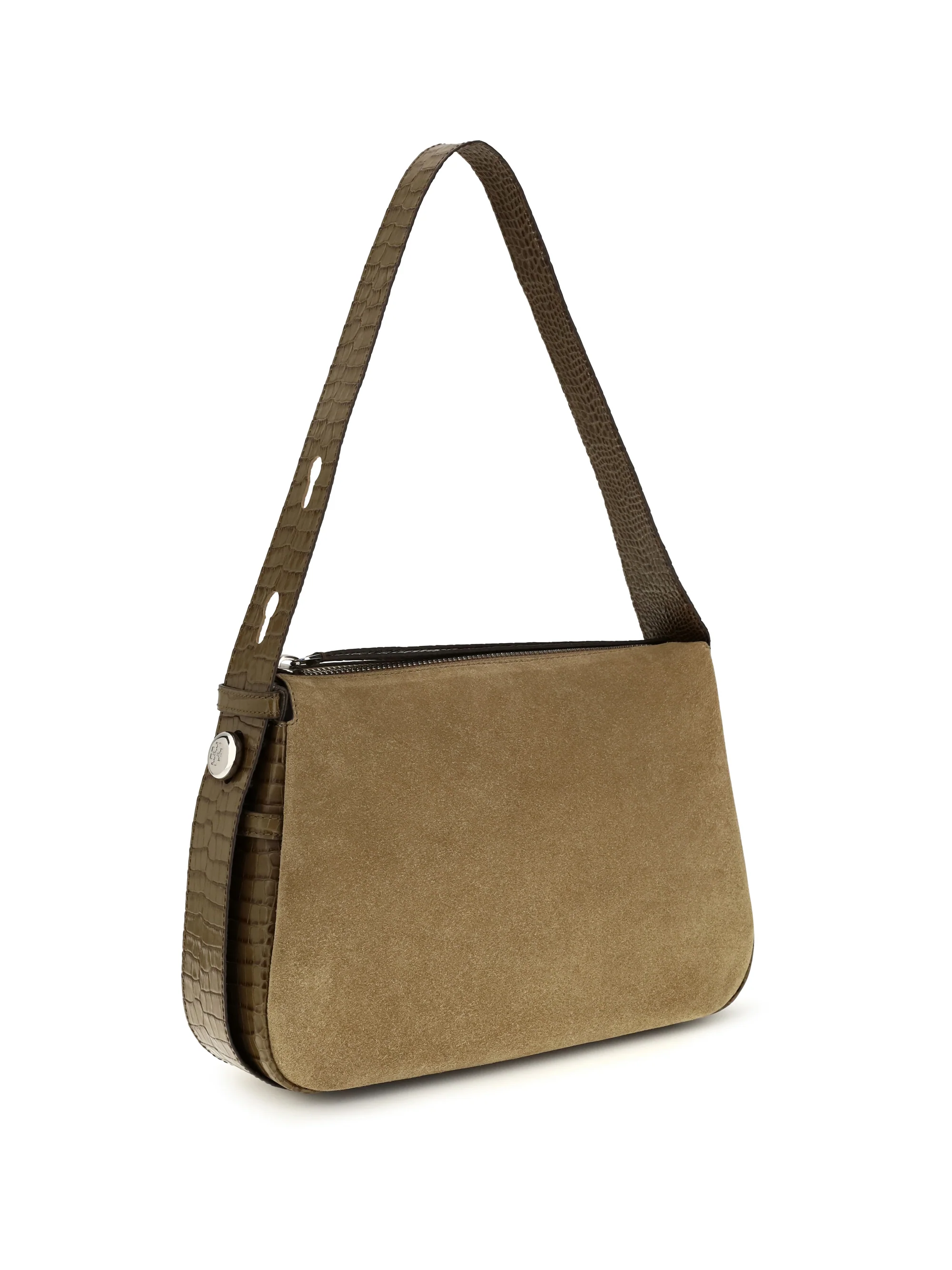 TORY BURCH OS romy suede shoulder bag