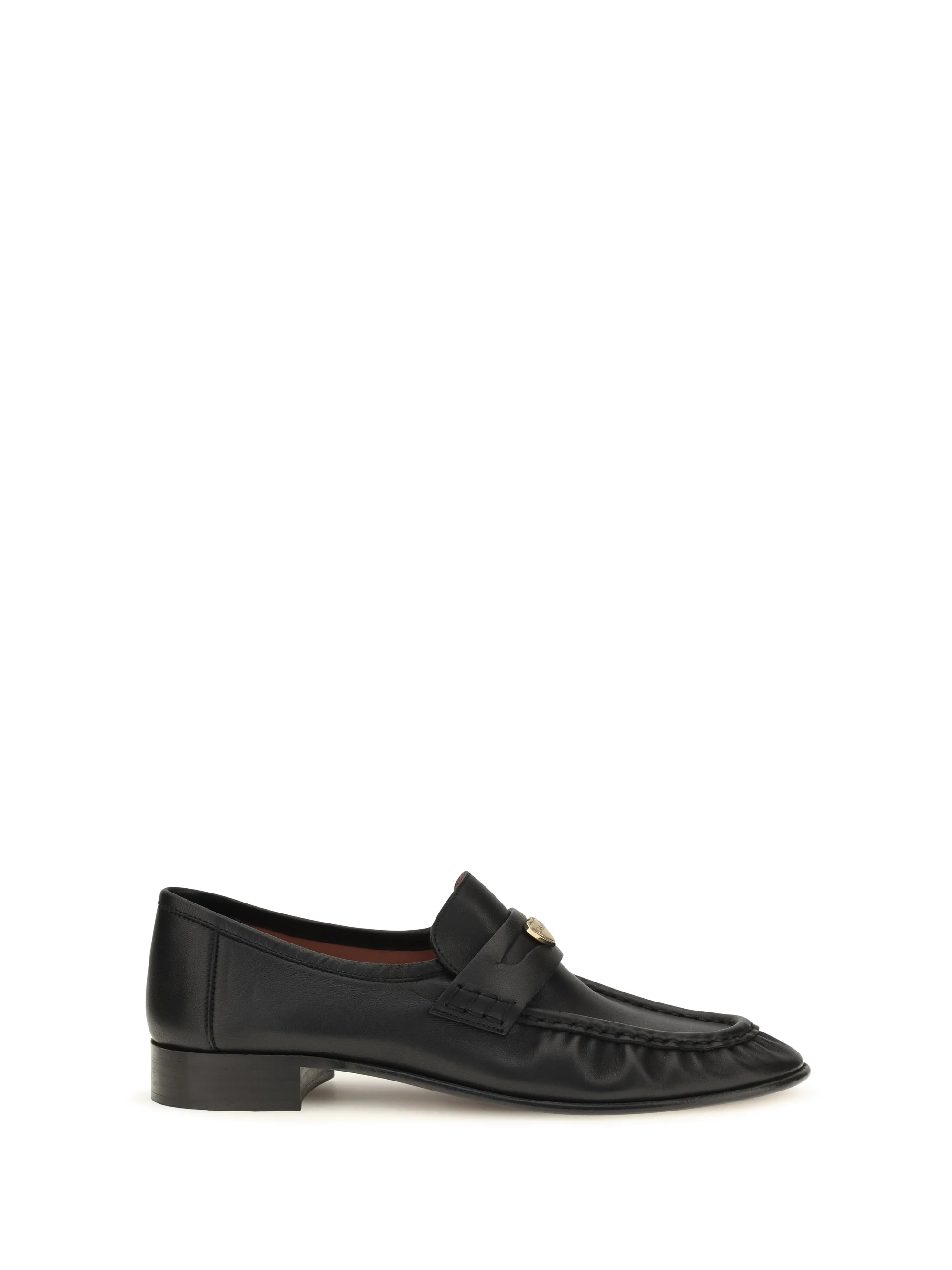CHLOÉ 36 letti leather loafers