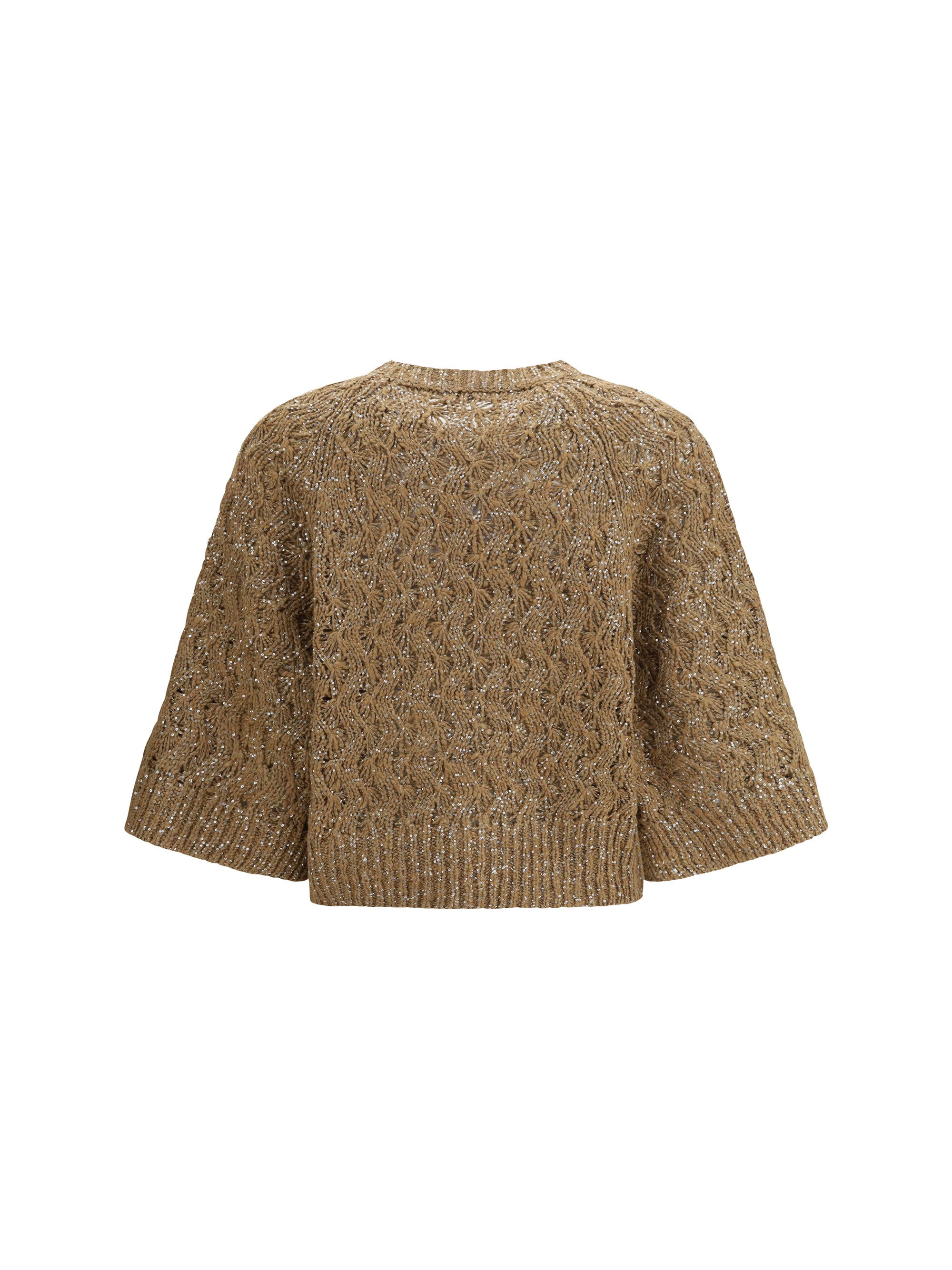 BRUNELLO CUCINELLI L open-knit construction sweater 
