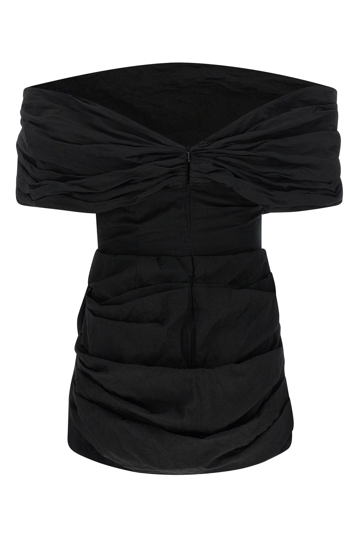 MAGDA BUTRYM 36 22 wrinkled-effect cotton mini dress