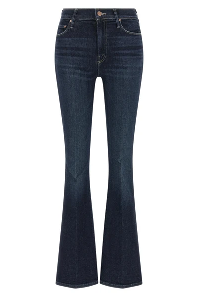mother the weekender jeans redefine the flared silhouette through a sartorial