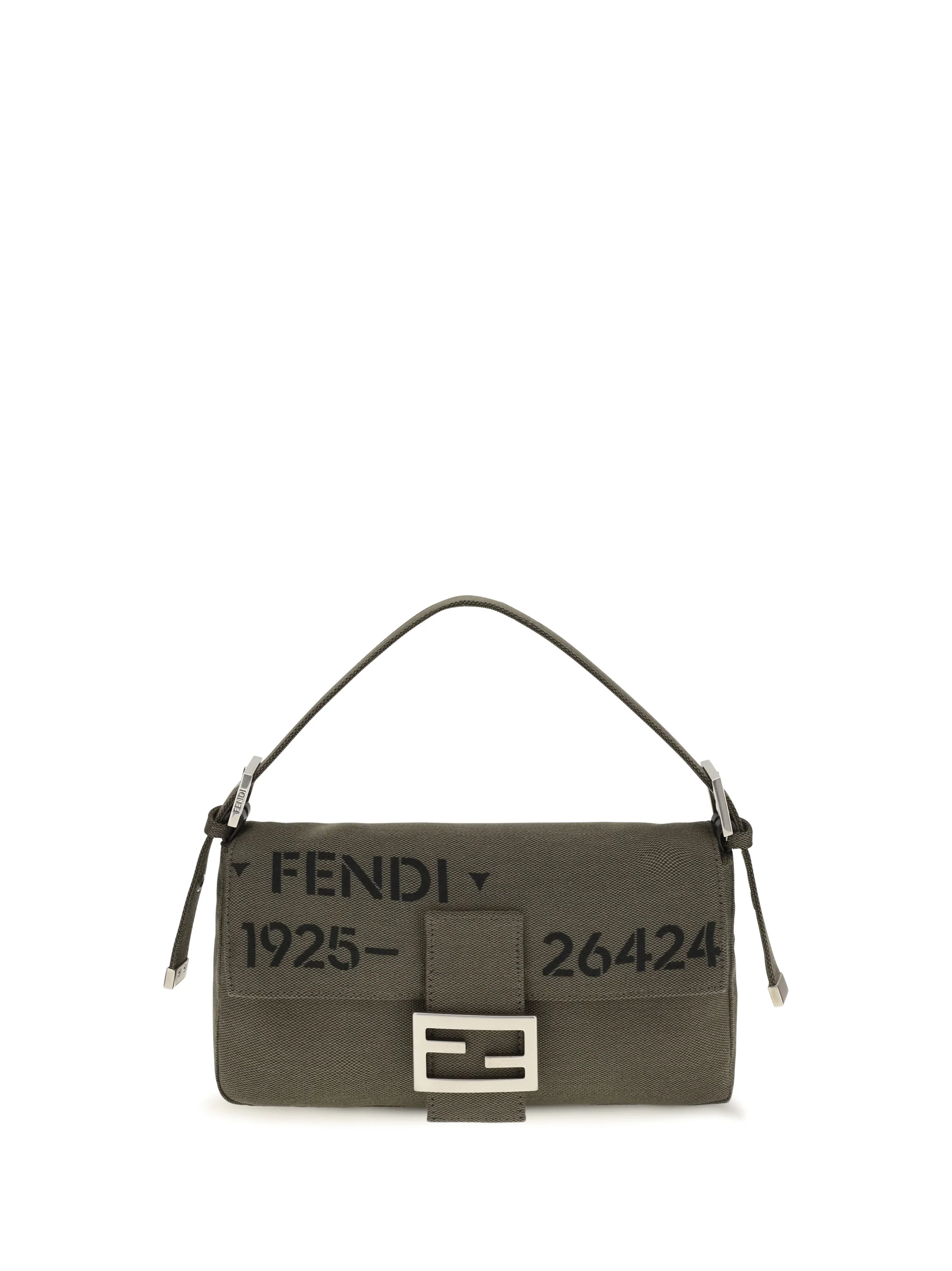 FENDI OS baguette® 26424 canvas shoulder bag
