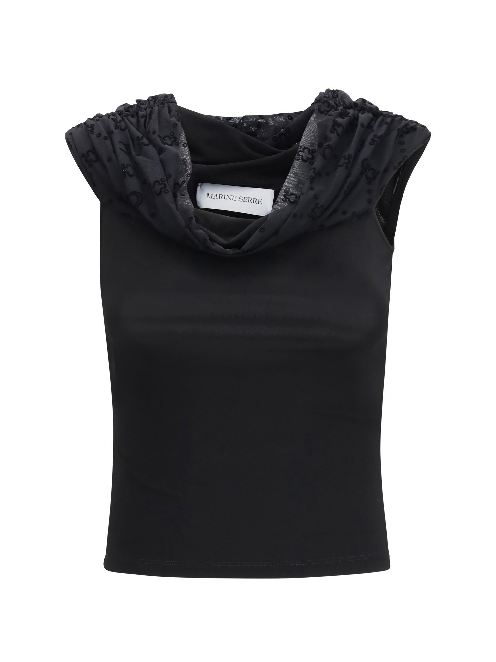 MARINE SERRE 36 off shoulder draped top