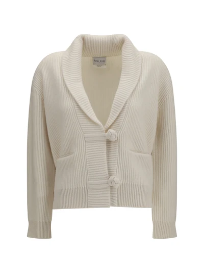 wool and cashmere english rib cardigan