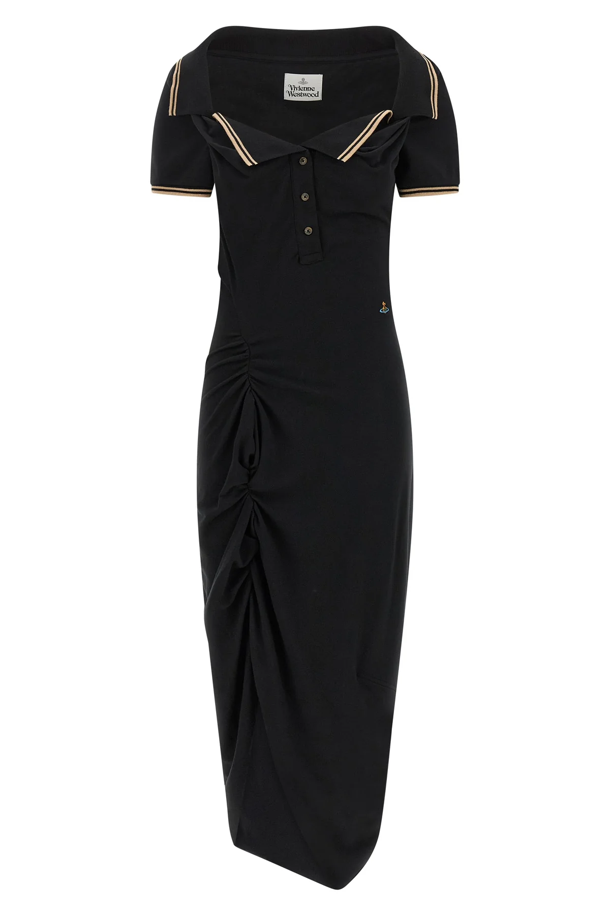 the vivienne westwood long monday pulling midi dress reinterprets the codes of