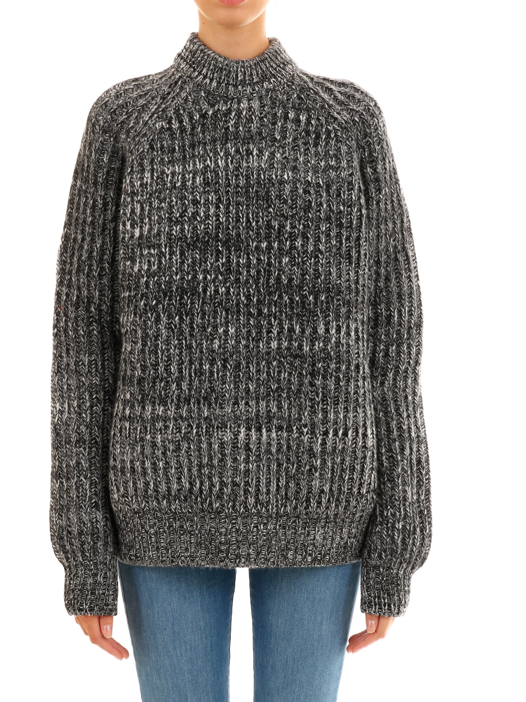 PLAN C 38 melange gray pullover