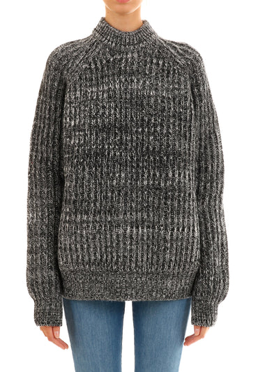melange gray pullover