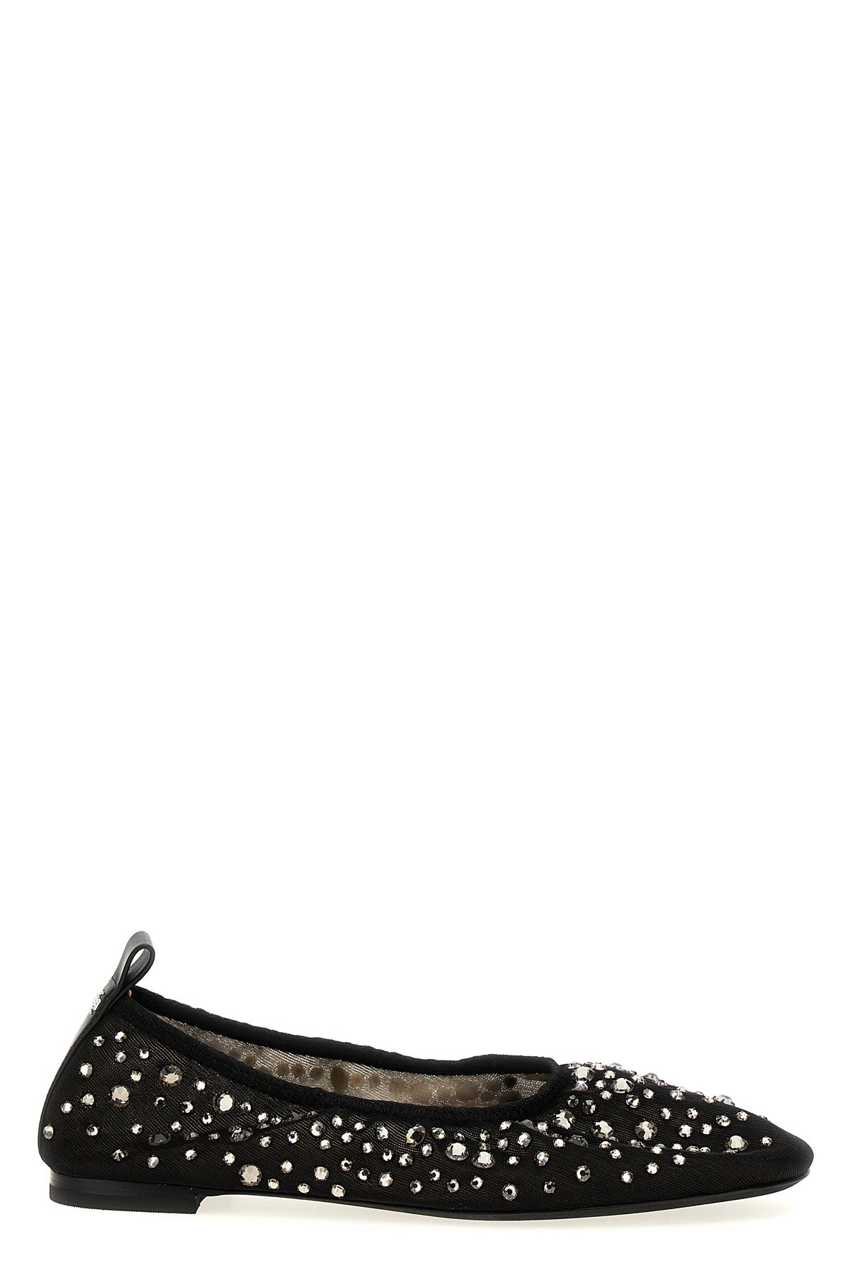 TORY BURCH 5.5 crystal mesh ballet flats