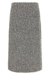 midi skirt in tweed