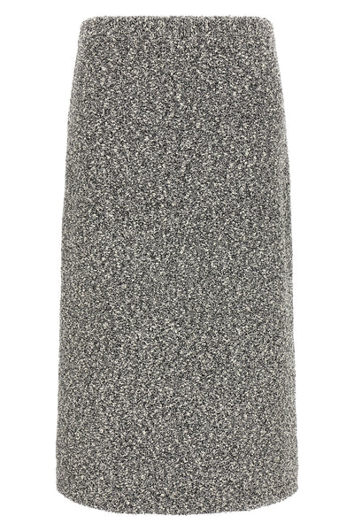 midi skirt in tweed