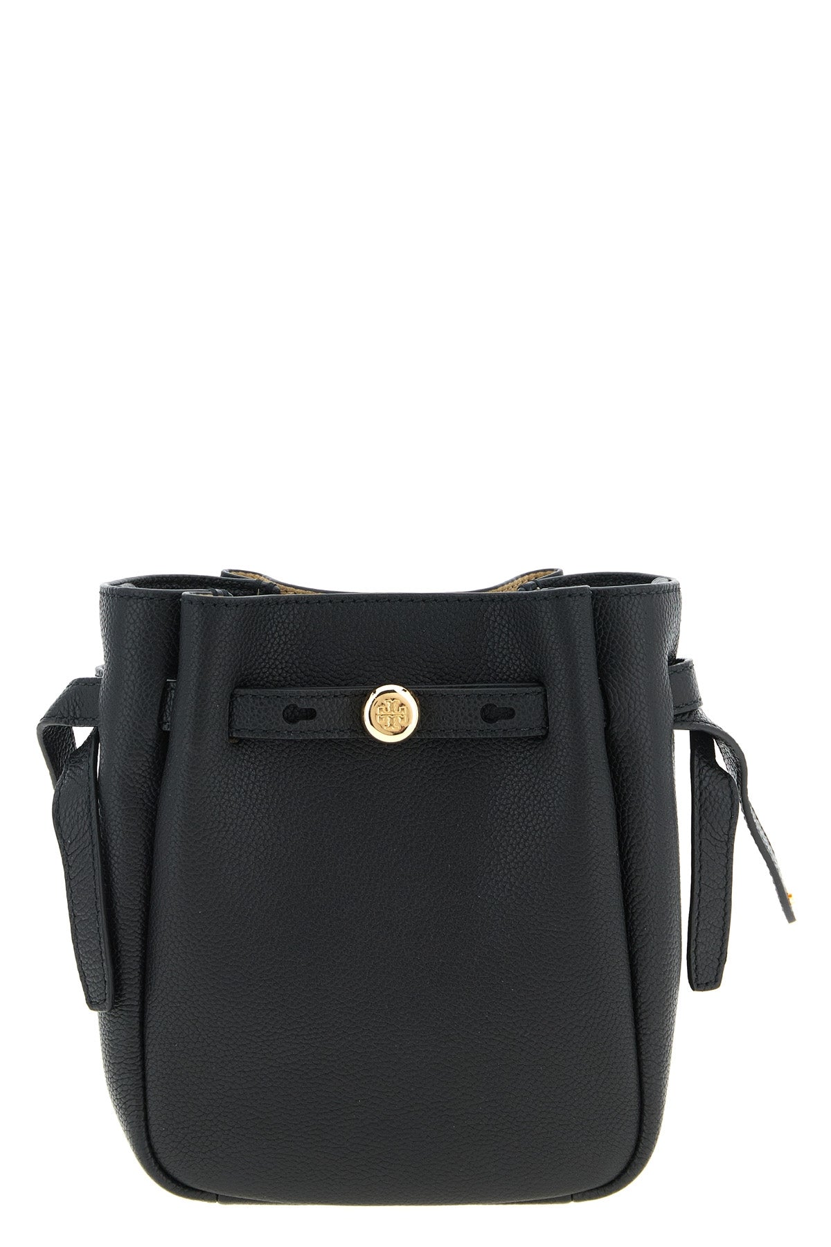 TORY BURCH OS romy bucket bag in fine hammered leather