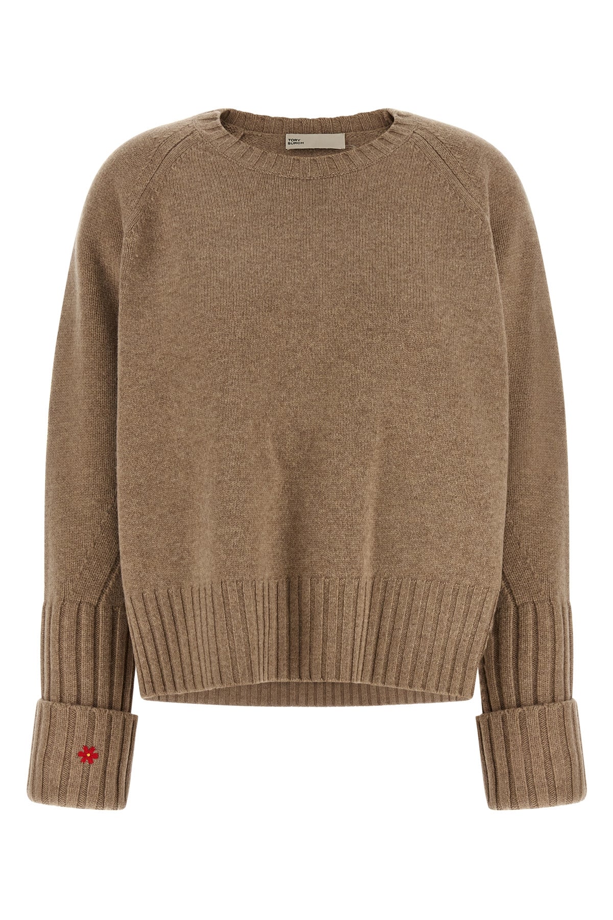 TORY BURCH M the tory burch pure wool crew neck sweater defines an essential aesthetic throug