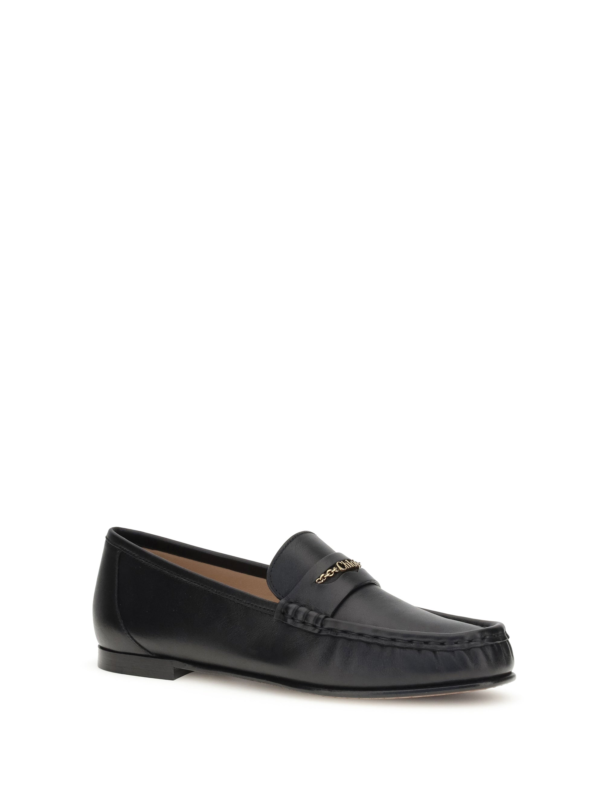 CHLOÉ 36.5 leather loafers