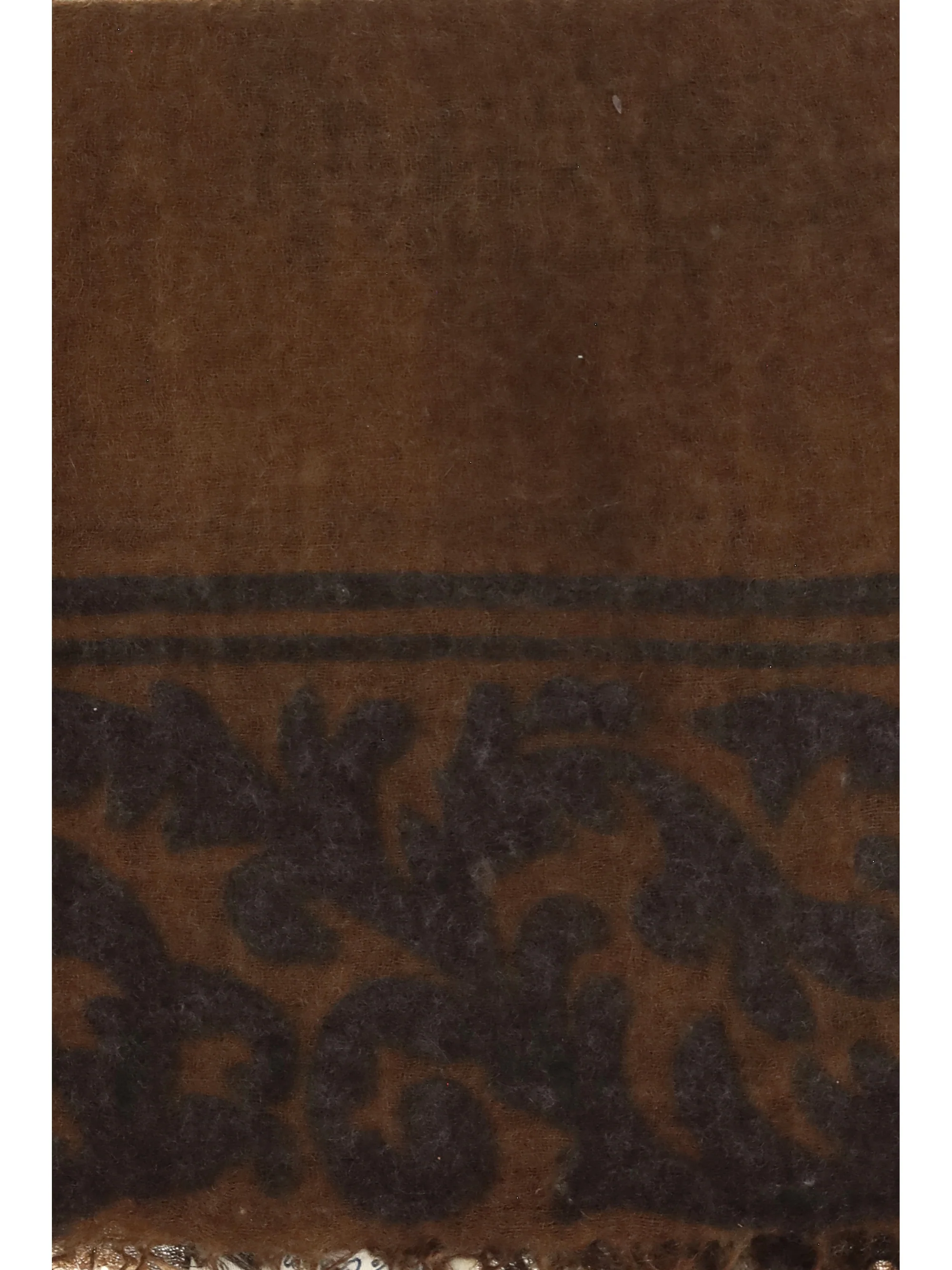 soufflé cashmere scarf with baroque motif