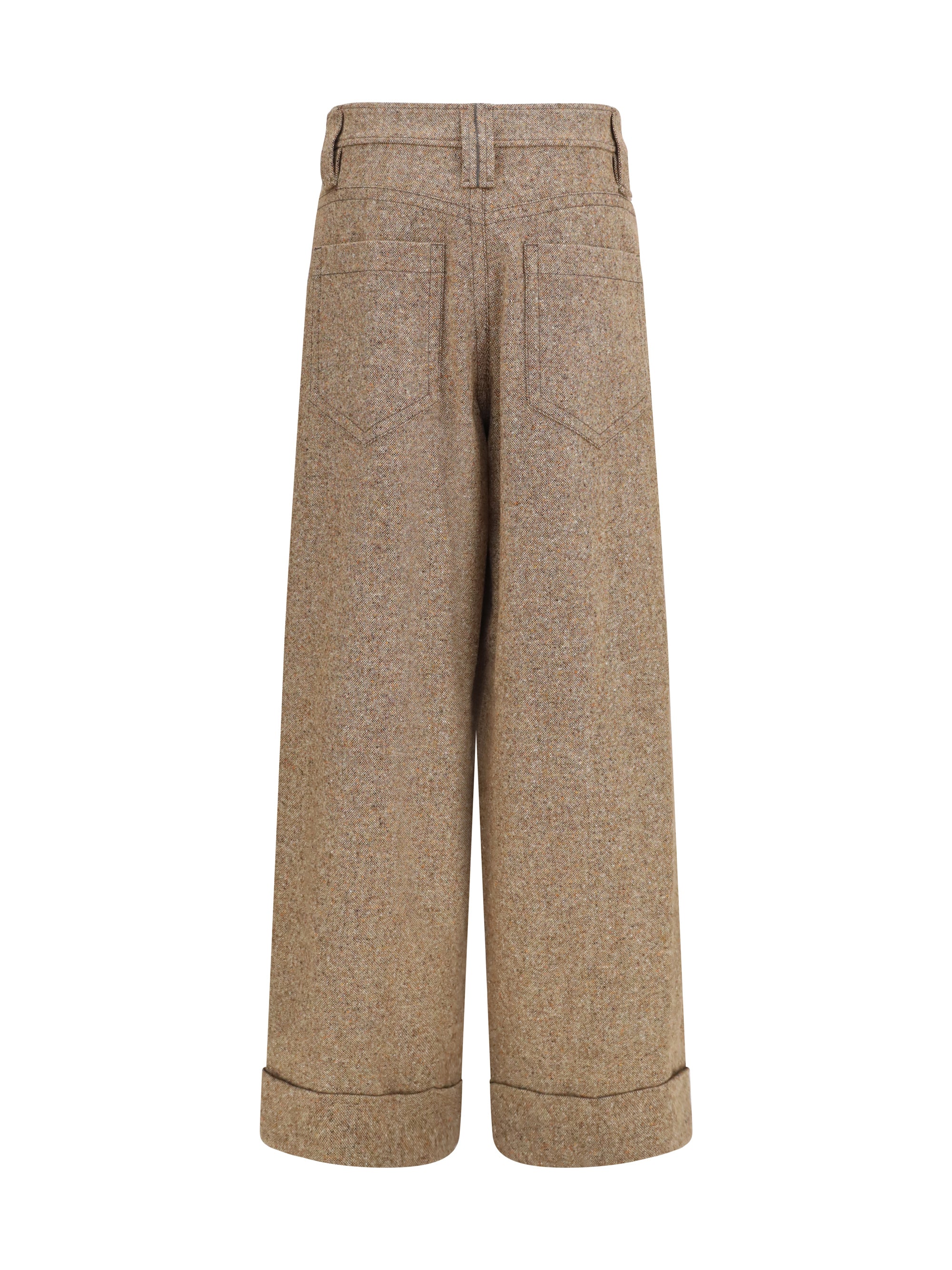 BRUNELLO CUCINELLI 42 tailored wool-blend pants