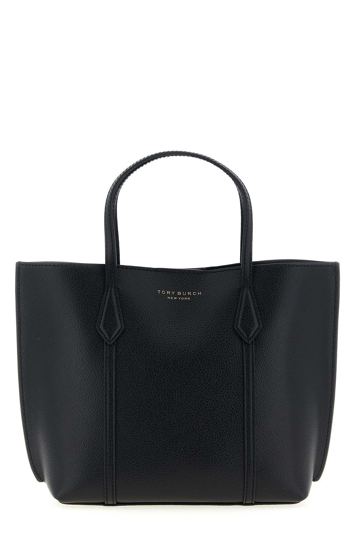 TORY BURCH OS small perry shopping bag in fine italian hammered leather