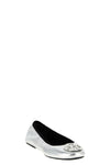 reva travel ballet flats in metallic leather