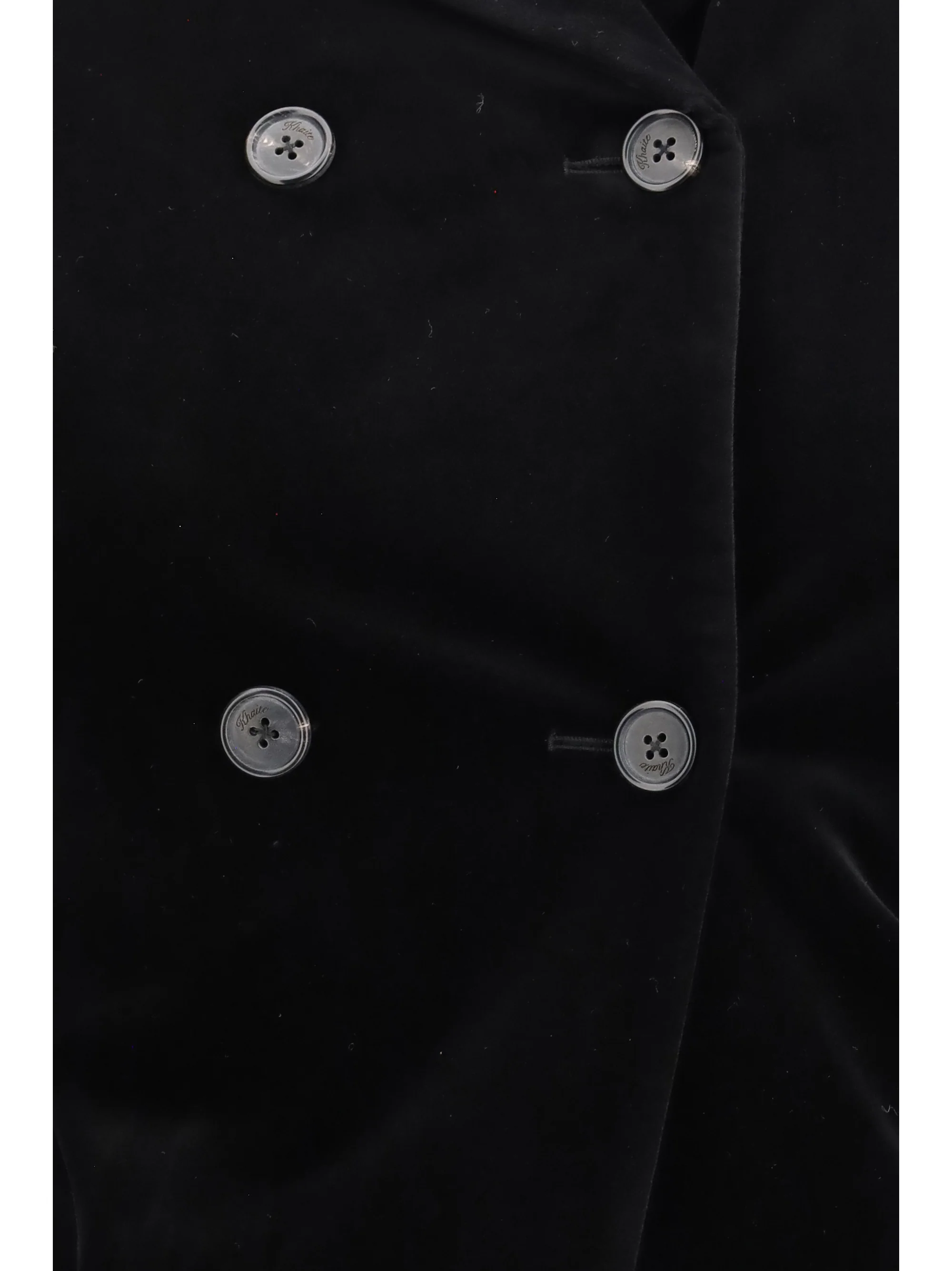 rolo stretch-velvet double-breasted jacket