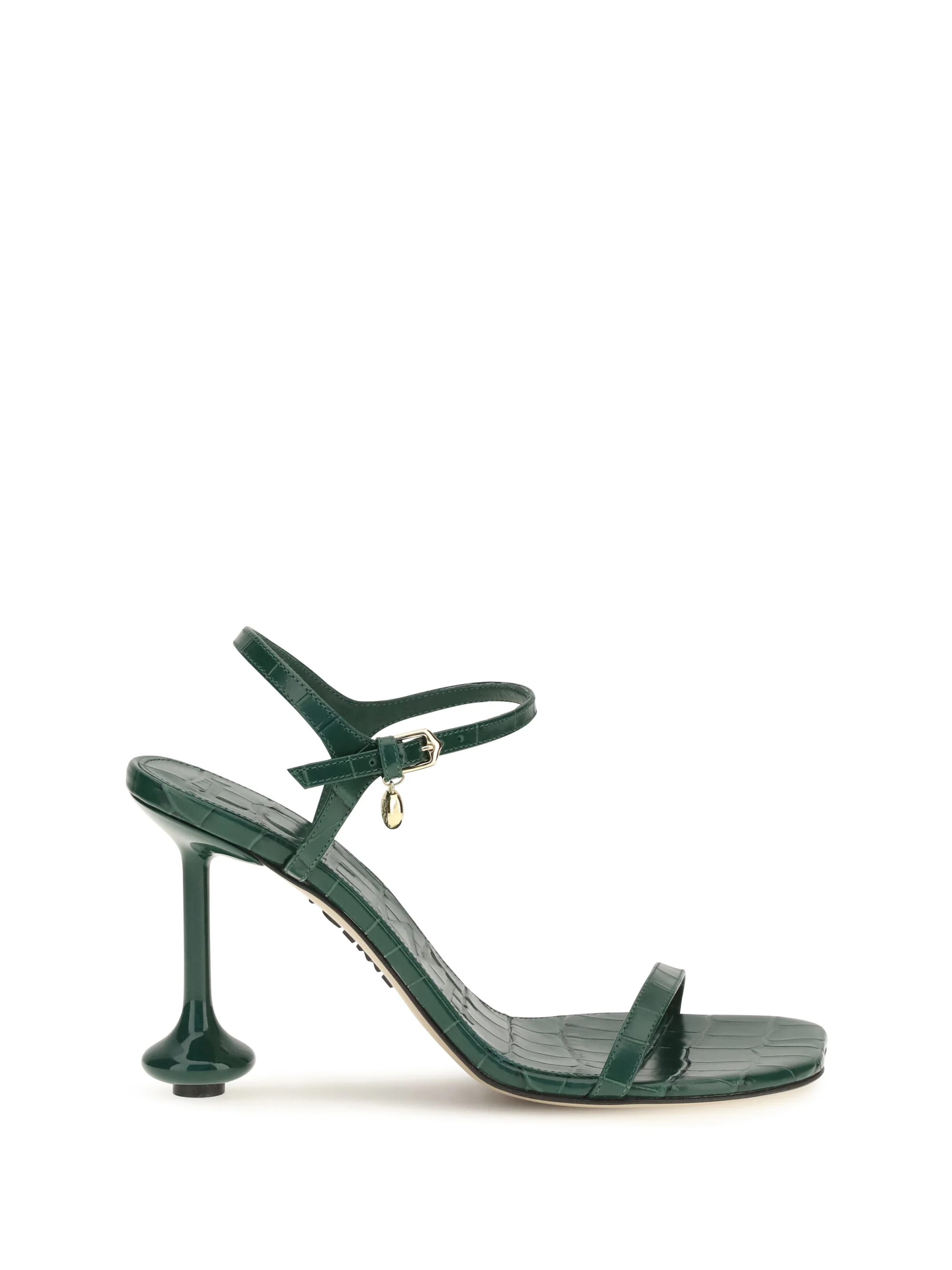 LOEWE 37 toy crocodile-embossed leather sandals