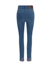 fitted jeans with lace details