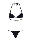 triangle bikini with gold plaque