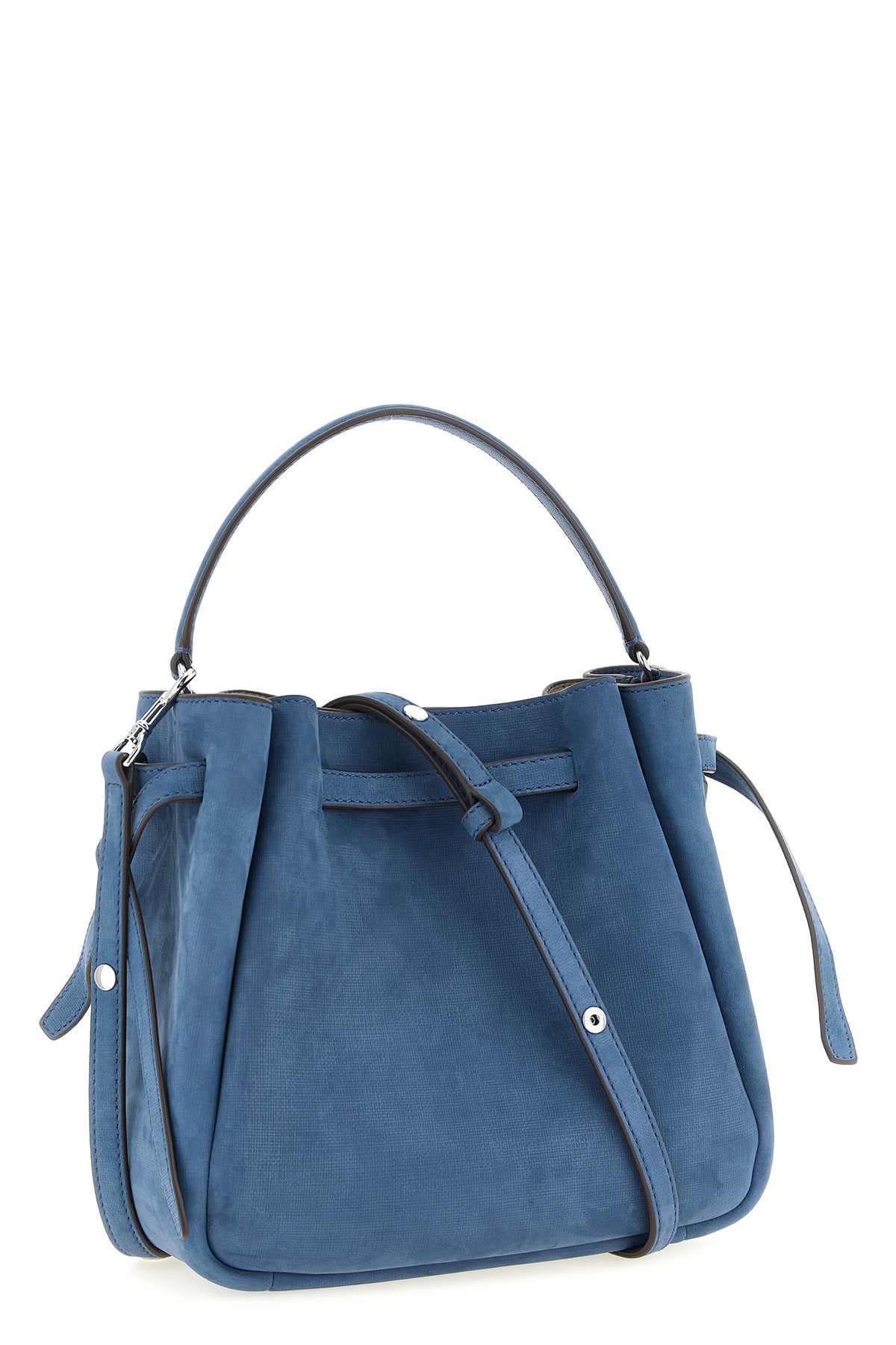 TORY BURCH OS romy bucket bag in fine nubuck leather