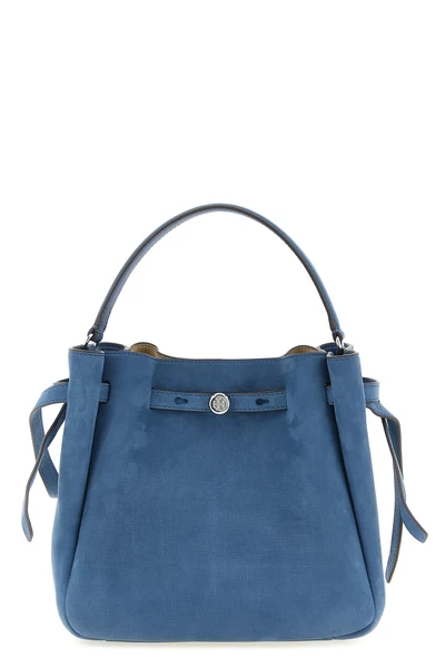 romy bucket bag in fine nubuck leather