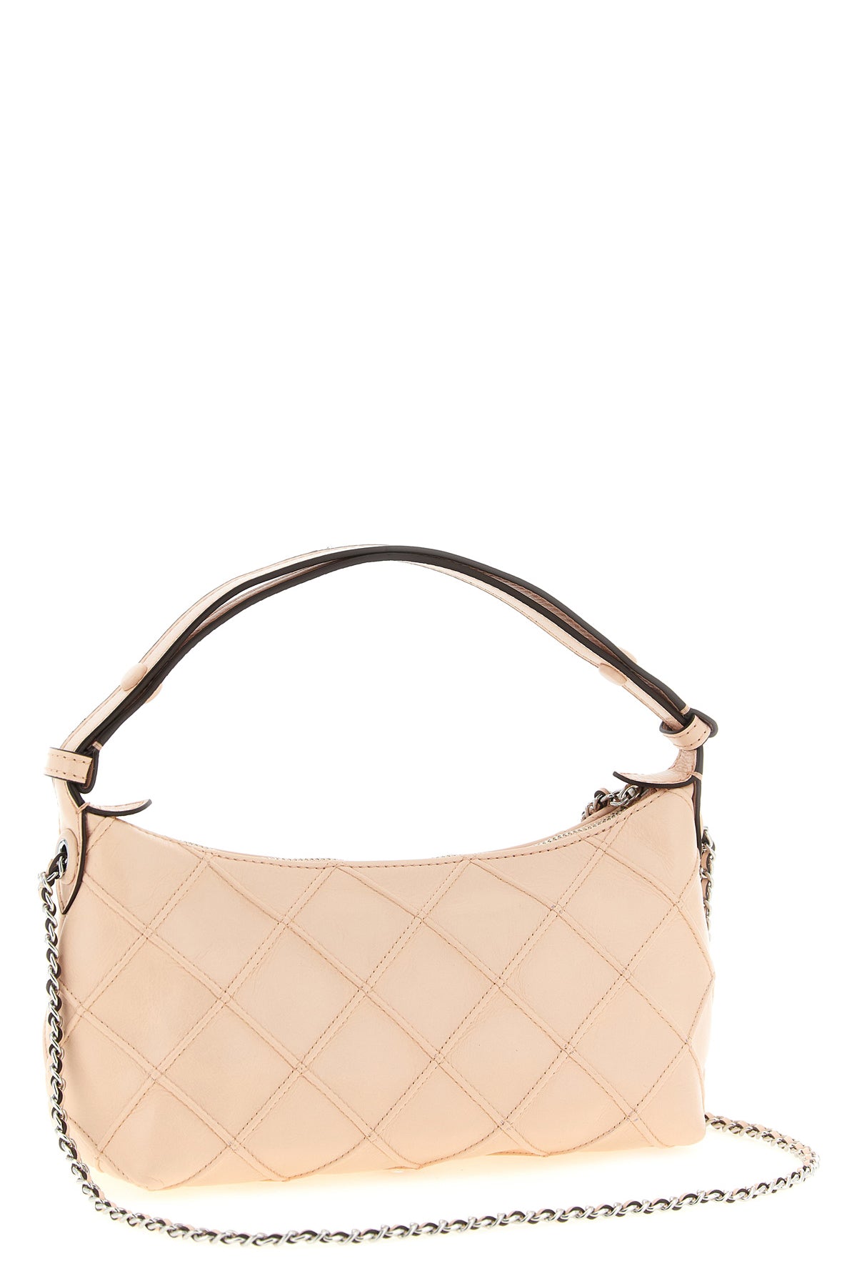 TORY BURCH OS fleming quilted nappa leather clutch bag
