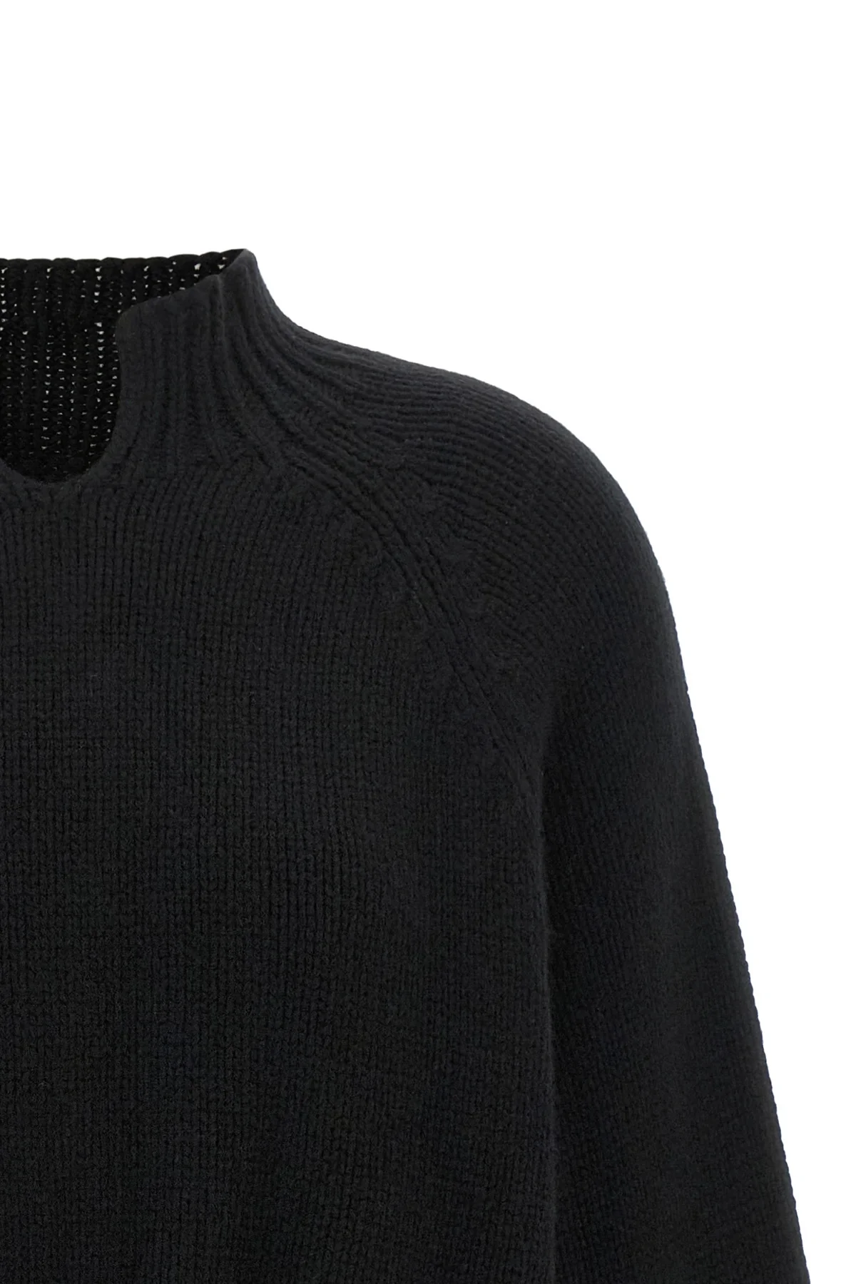 the khaite cain sweater in pure black cashmere embodies a whispered elegance t