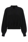 the khaite cain sweater in pure black cashmere embodies a whispered elegance t