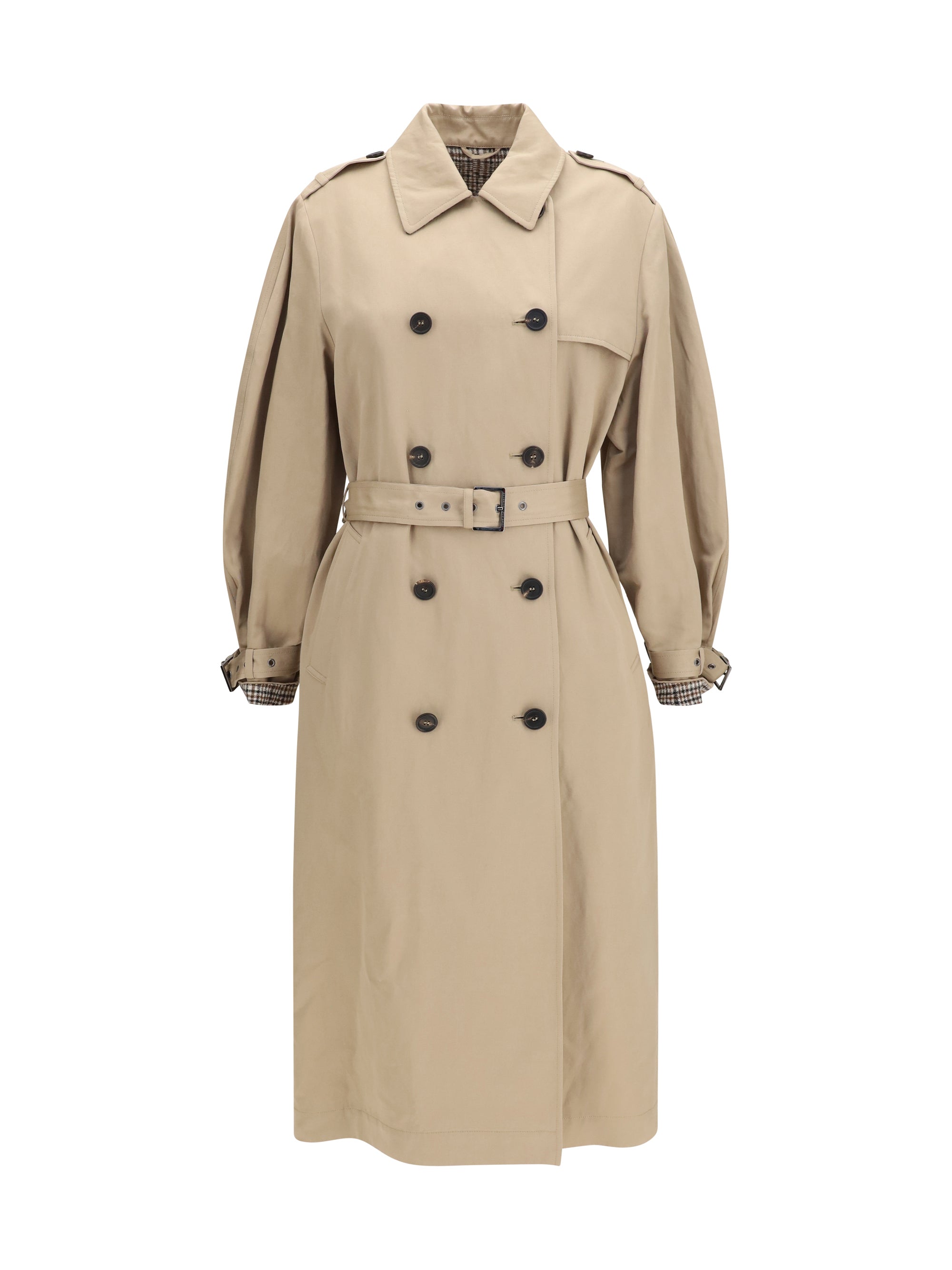 BRUNELLO CUCINELLI 40 belted trench coat
