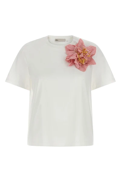 floral applique cotton