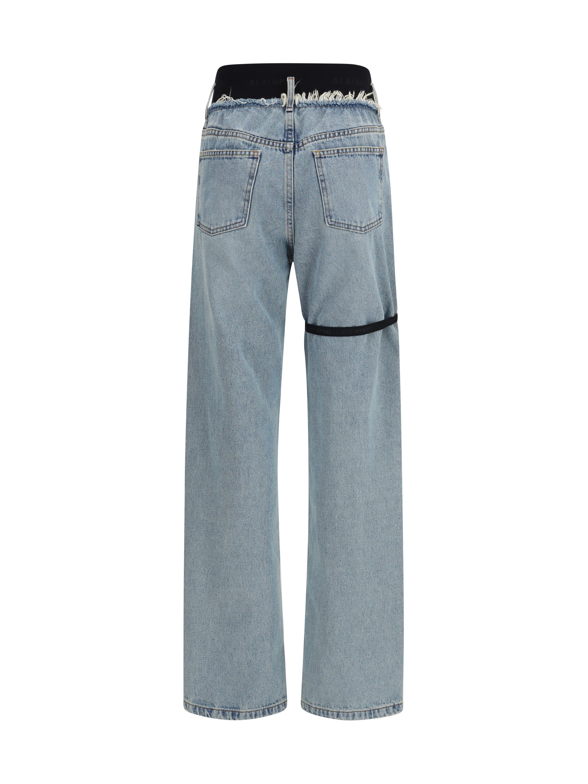 ALAIA L high-waisted jeans with elastic
