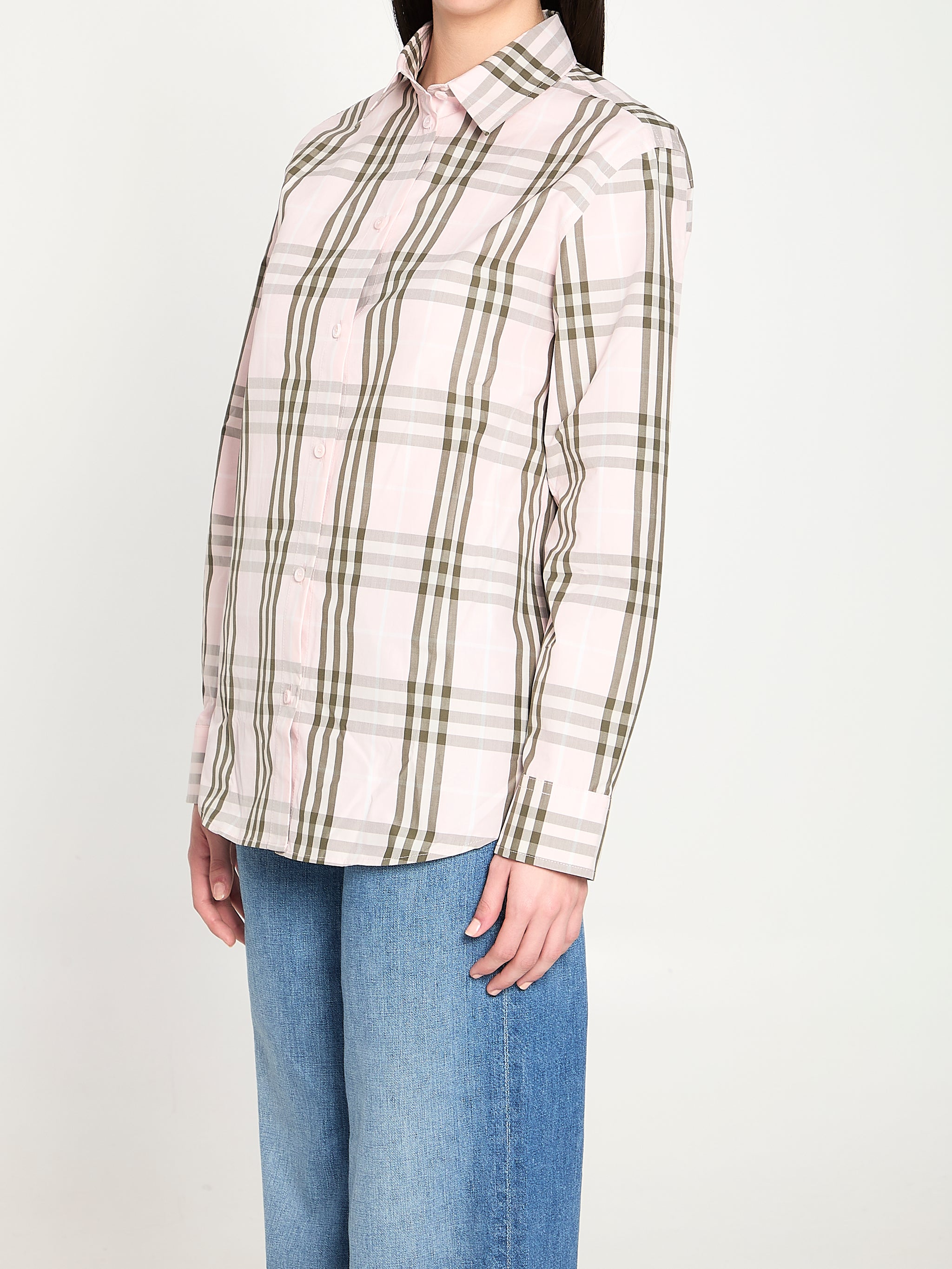 check cotton shirt