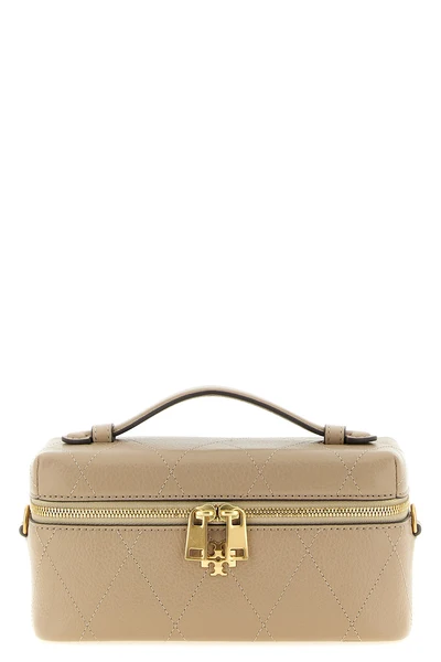 the tory burch charlie quilted east-west vanity case bag stands out for its stru